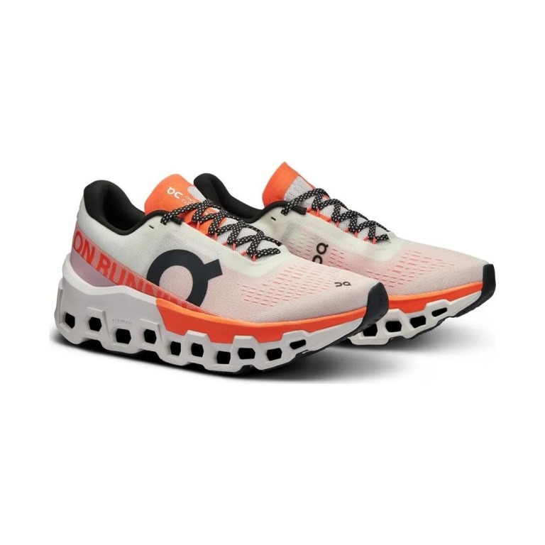 On Cloudmonster 2 'White Orange' Женские