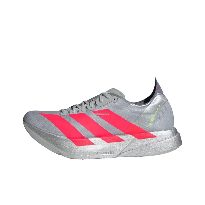 Adidas Adizero Adios Pro 4 'Silver Metallic / Lucid Red / Grey One' Мужские