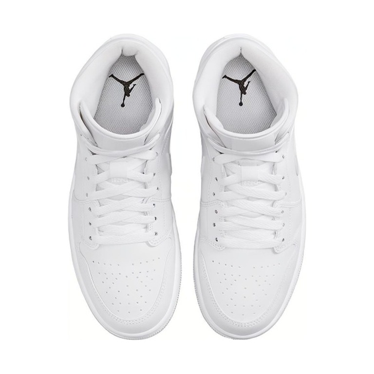 Air Jordan 1 Mid 'Triple White' Женские