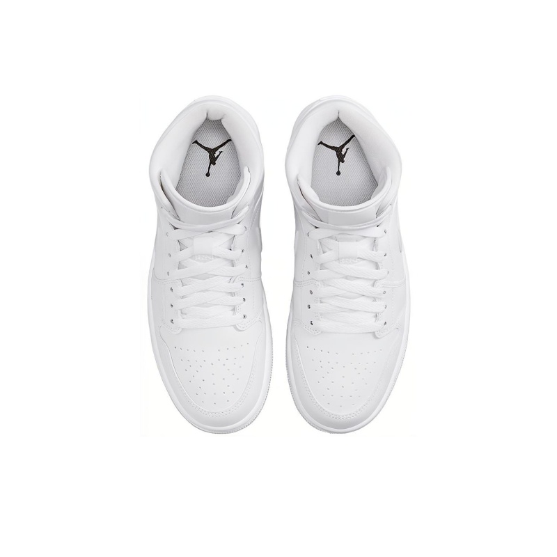 Air Jordan 1 Mid 'Triple White' Женские