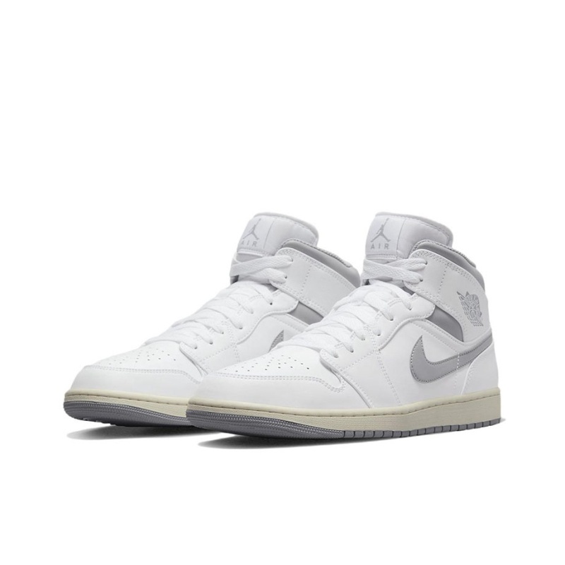 Air Jordan 1 Mid 'White/Vintage Grey' Мужские