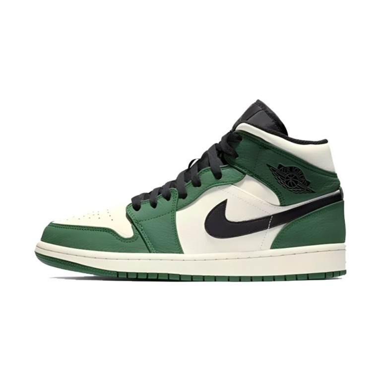 Air Jordan 1 Mid 'Pine Green / Sail / Black' Мужские