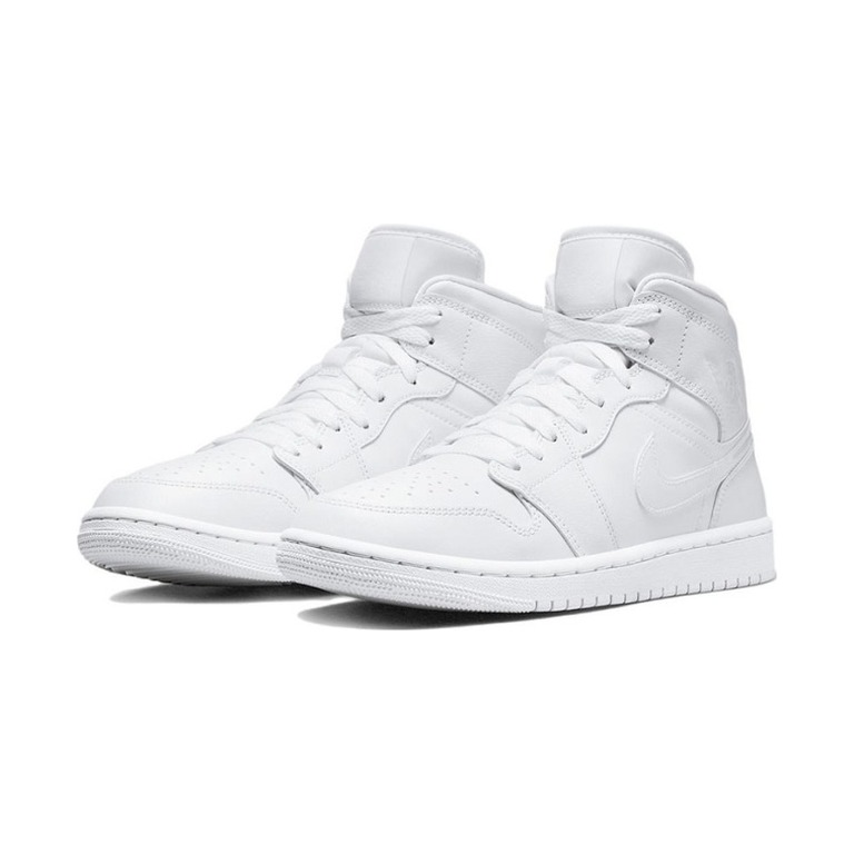 Air Jordan 1 Mid 'Triple White' Женские