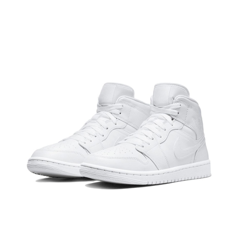 Air Jordan 1 Mid 'Triple White' Женские