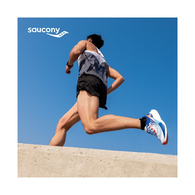 Saucony Endorphin Pro 4 'White Blue' Мужские