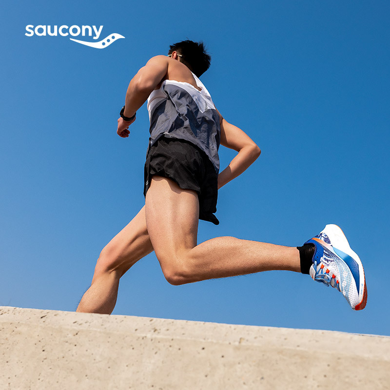Saucony Endorphin Pro 'White Blue' Мужские