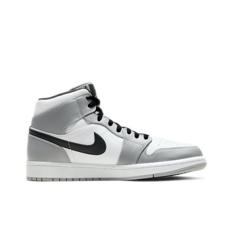 Air Jordan 1 Mid 'Light Smoke Grey/Black/White' Мужские