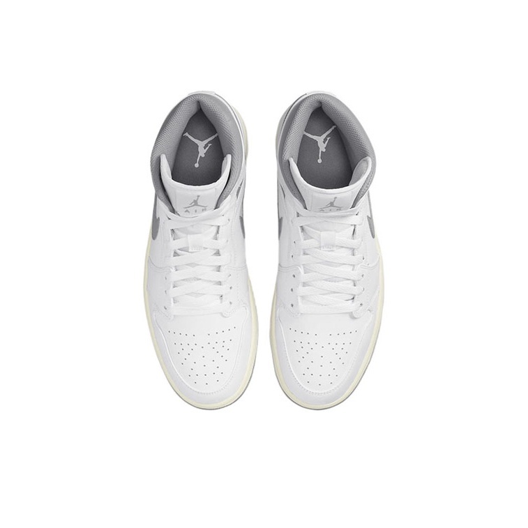 Air Jordan 1 Mid 'White/Vintage Grey' Мужские