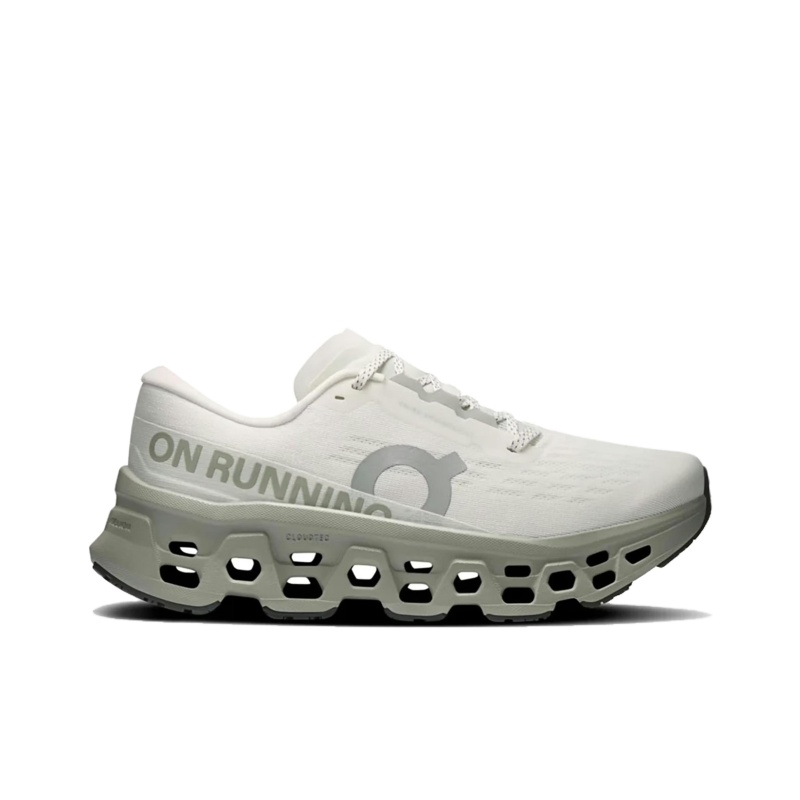 On Cloudmonster 3 'White Grey' Женские