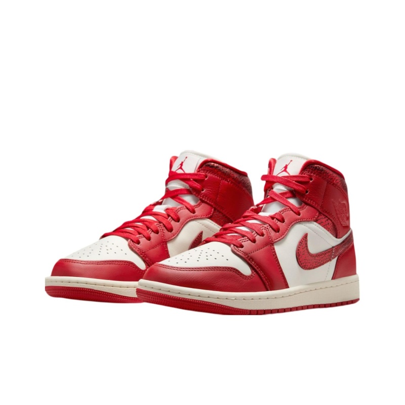 Air Jordan 1 Mid 'Red' Женские