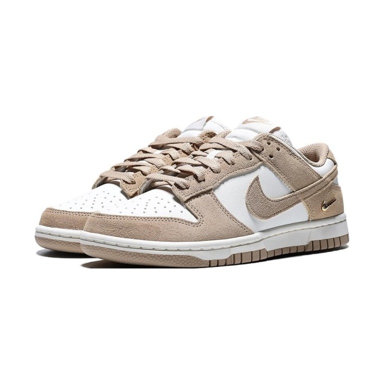 Nike Dunk Low 'Sail White Metallic Gold Linen' Женские