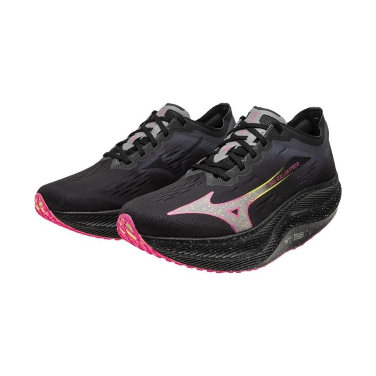 Mizuno Wave Rebellion Pro 2 'Black Silver Pink' Мужские