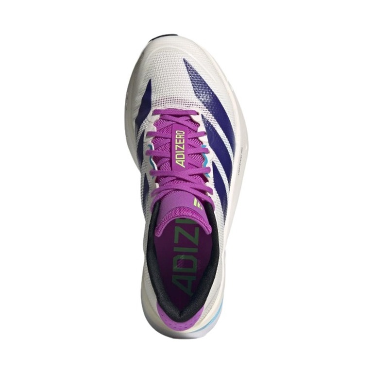 Adidas Adizero Boston 13 'White Collegiate Purple Lime Burst' Женские