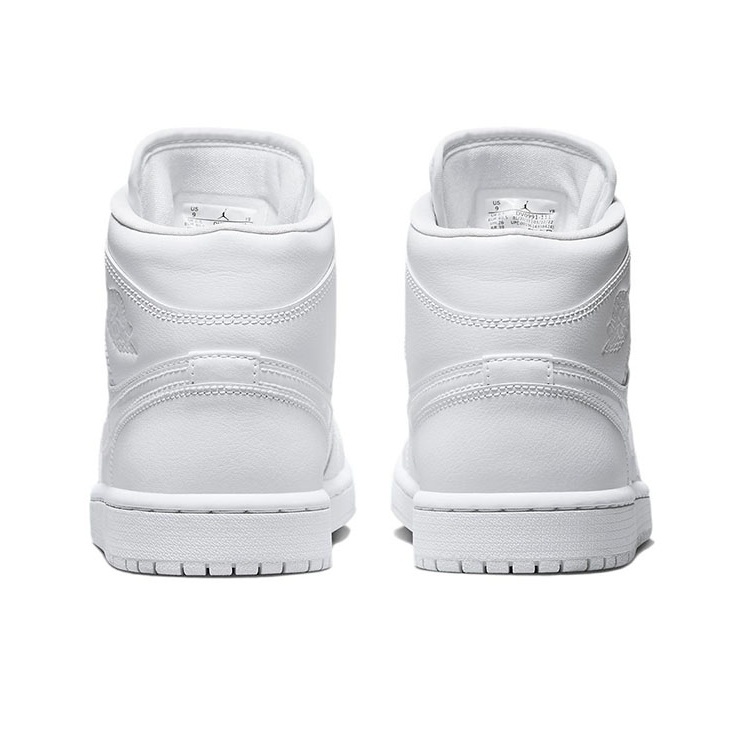 Air Jordan 1 Mid 'Triple White' Женские
