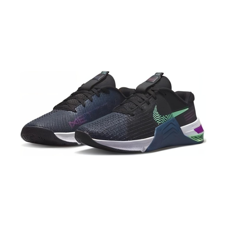 Nike Metcon 8 'Black / Valerian Blue / Vivid Purple / Green Glow' Женские