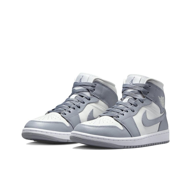 Air Jordan 1 Mid 'White Black University Blue' Женские