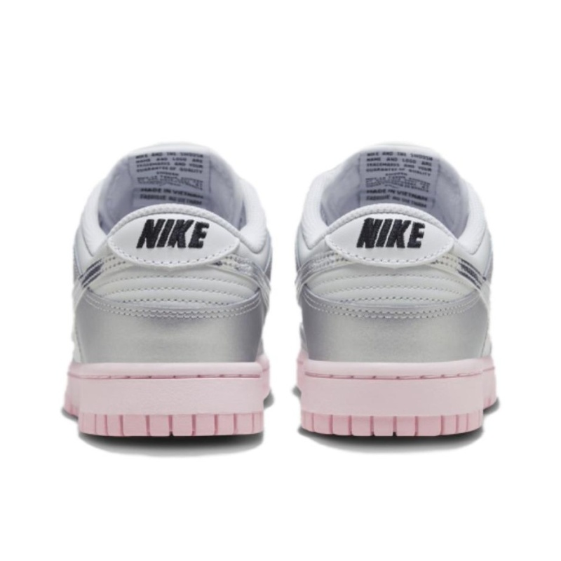 Nike Dunk Low 'Photon Dust Pink Foam Medium Soft Pink Metallic Silver' Женские