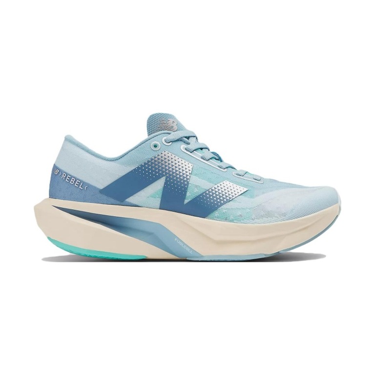 New Balance FuelCell Rebel v4 'Quarry / Chrome / Heron Blue' Женские