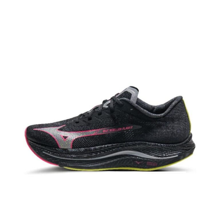 Mizuno Wave Rebellion Flash 2 'Black Pink Yellow' Мужские