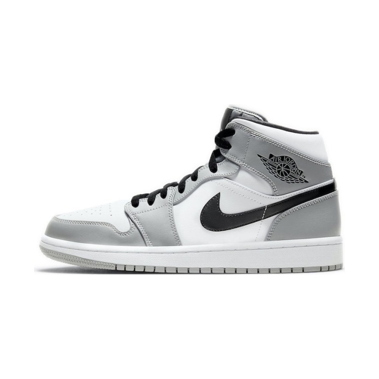 Air Jordan 1 Mid 'Light Smoke Grey/Black/White' Мужские