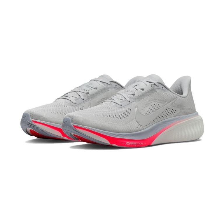 Nike Pegasus 42 'Wolf Grey / Photon Dust / Flash Crimson / Metallic Silver' Мужские