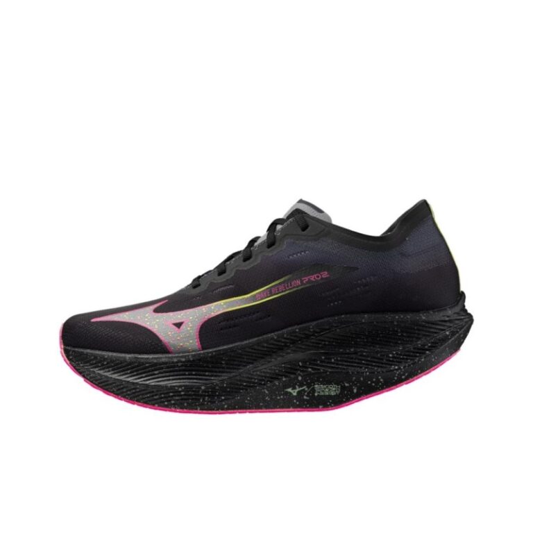 Mizuno Wave Rebellion Pro 2 'Black Silver Pink' Мужские
