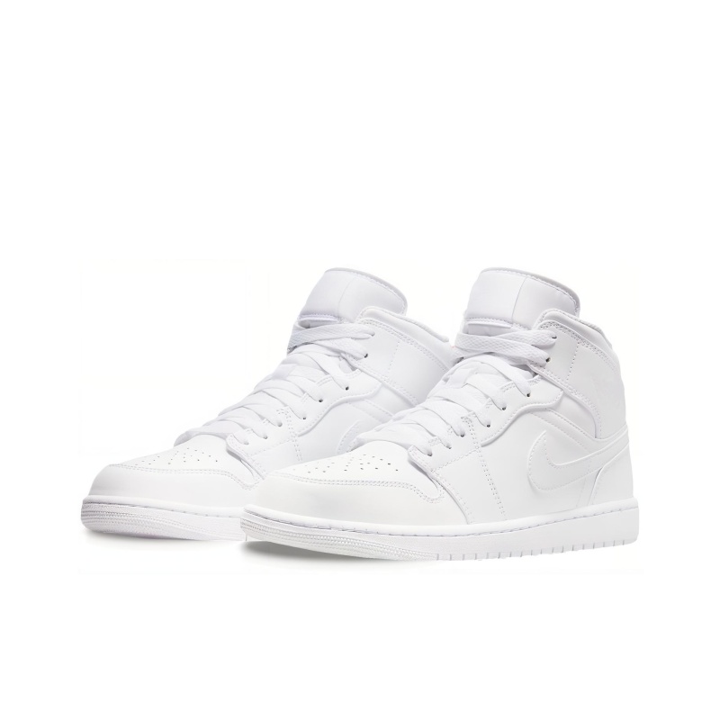 Air Jordan 1 Mid 'Triple White' Мужские
