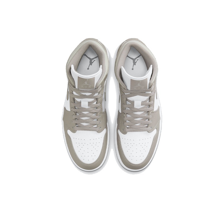 Air Jordan 1 Mid 'College Grey / White / Light Bone' Мужские