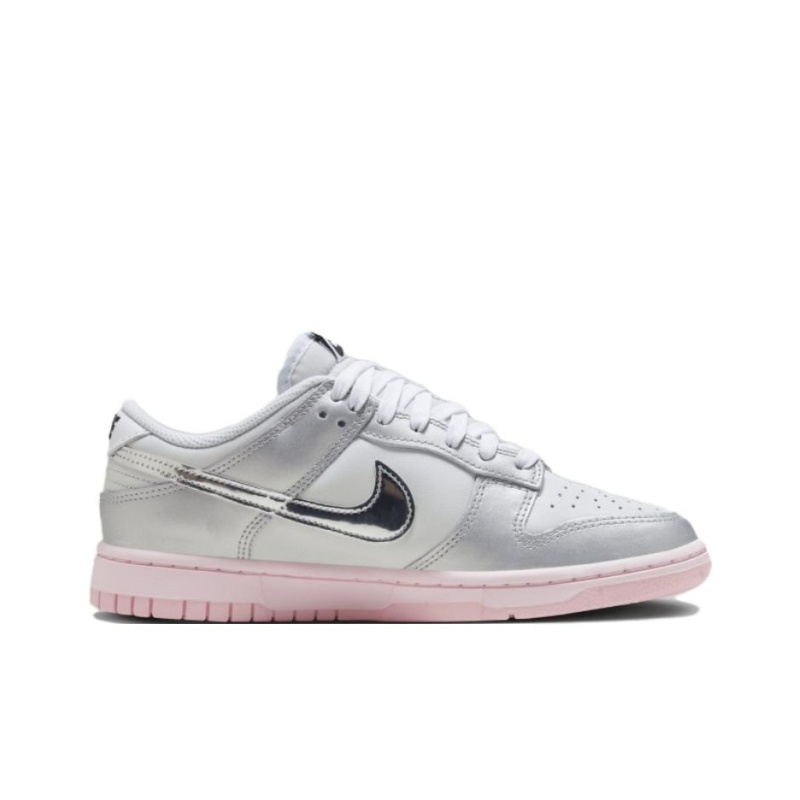 Nike Dunk Low 'Photon Dust Pink Foam Medium Soft Pink Metallic Silver' Женские