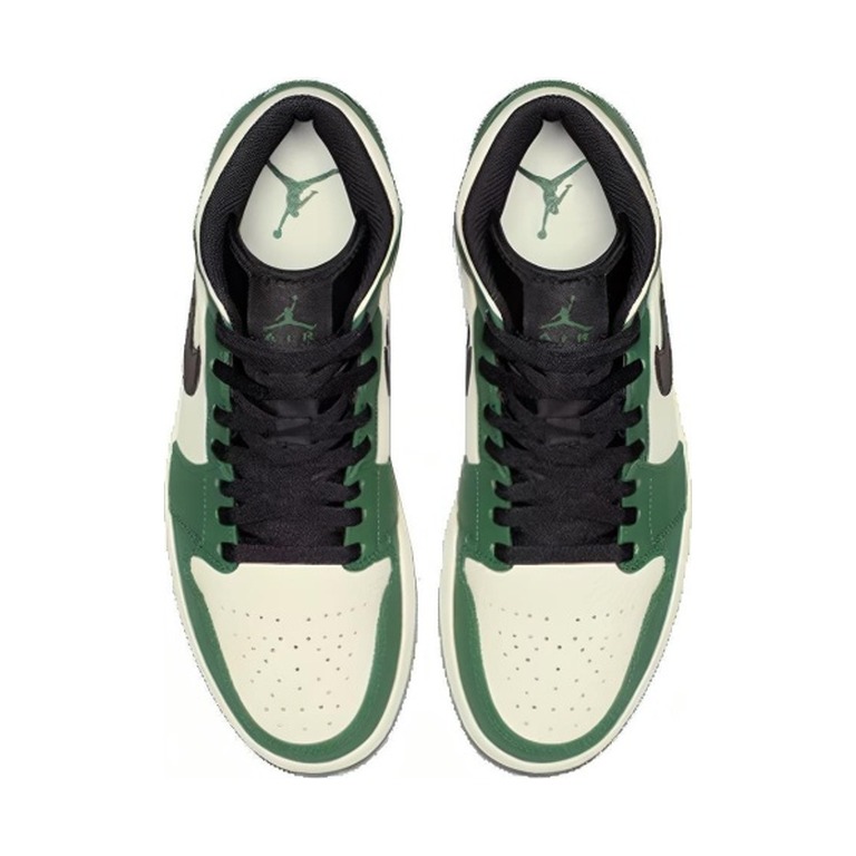 Air Jordan 1 Mid 'Pine Green / Sail / Black' Мужские