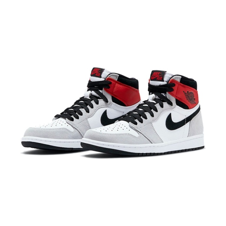 Air Jordan 1 High OG 'White / Black / Light Smoke Grey / Varsity Red' Мужские