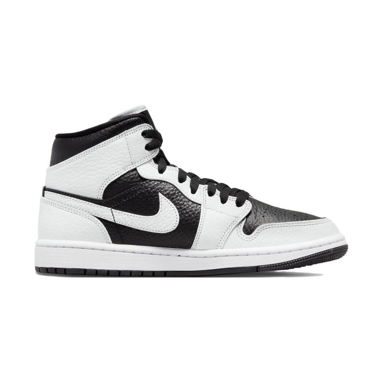 Air Jordan 1 Mid 'White Photon Dust Metallic Silver Summit White' Женские