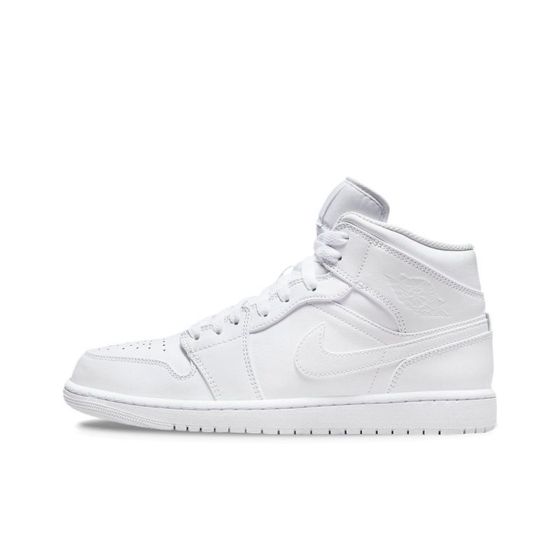 Air Jordan 1 Mid 'White White White' Мужские