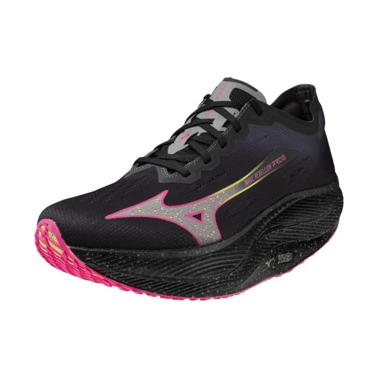 Mizuno Wave Rebellion Pro 2 'Black Silver Pink' Мужские