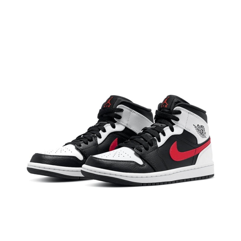 Air Jordan 1 Mid 'Black / Chile Red / White' Мужские