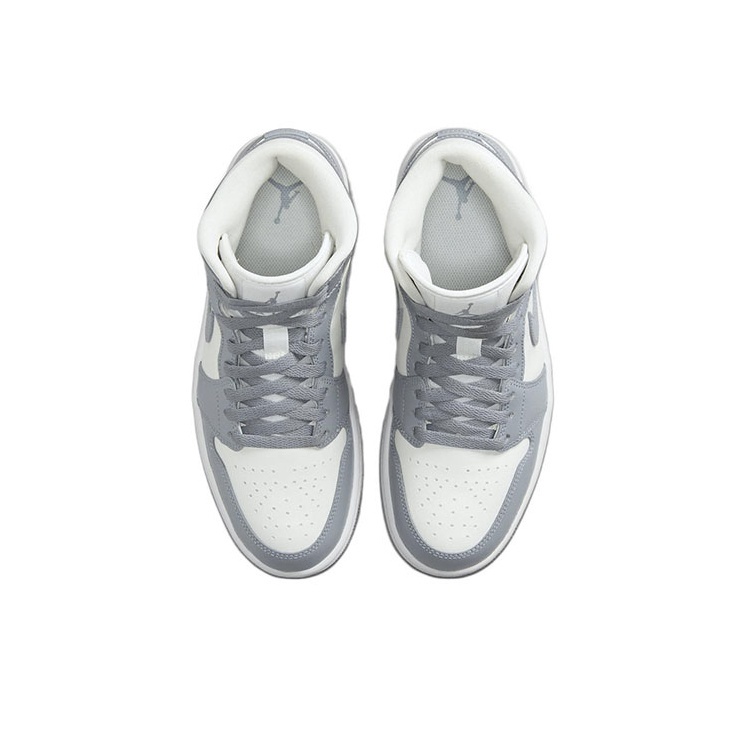 Air Jordan 1 Mid 'White Black University Blue' Женские