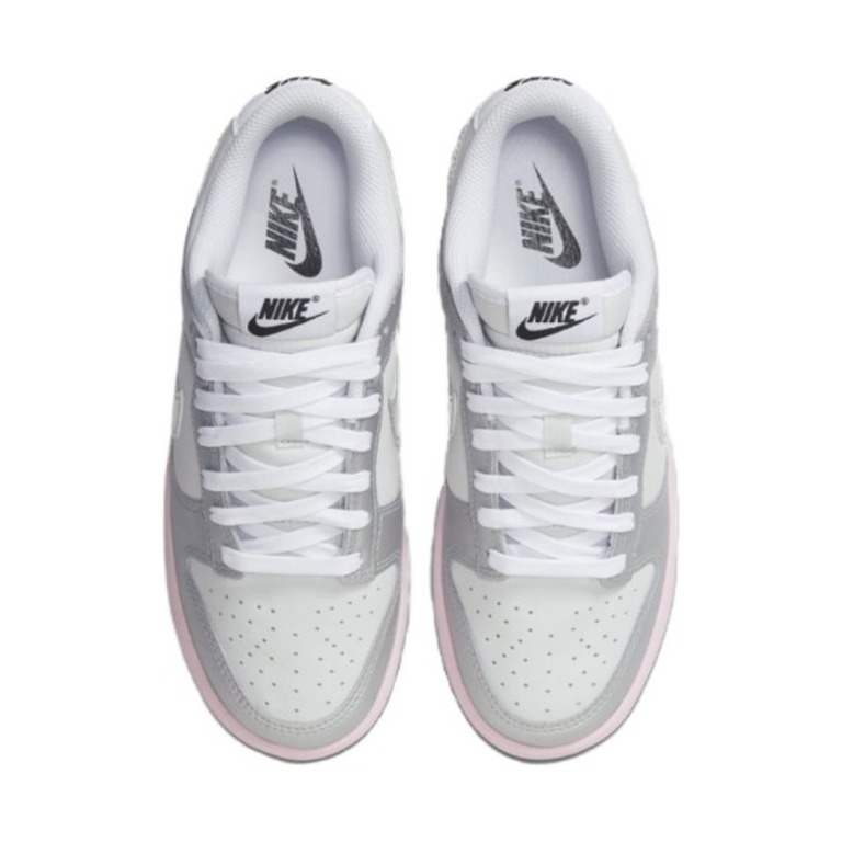 Nike Dunk Low 'Photon Dust Pink Foam Medium Soft Pink Metallic Silver' Женские