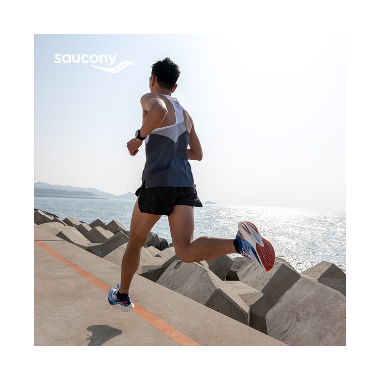Saucony Endorphin Pro 4 'White Blue' Мужские