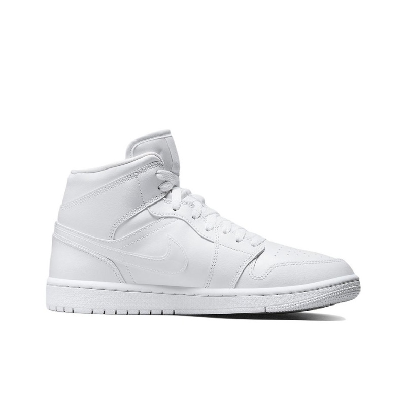 Air Jordan 1 Mid 'Triple White' Женские