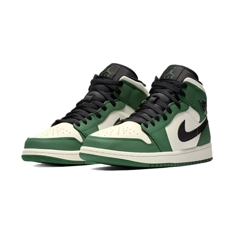 Air Jordan 1 Mid 'Pine Green / Sail / Black' Мужские