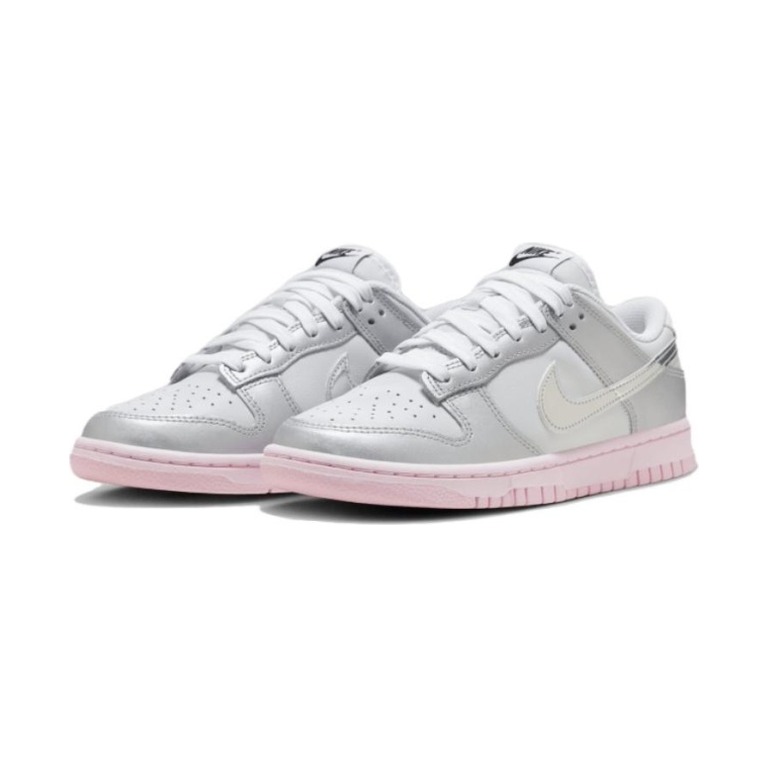 Nike Dunk Low 'Photon Dust Pink Foam Medium Soft Pink Metallic Silver' Женские