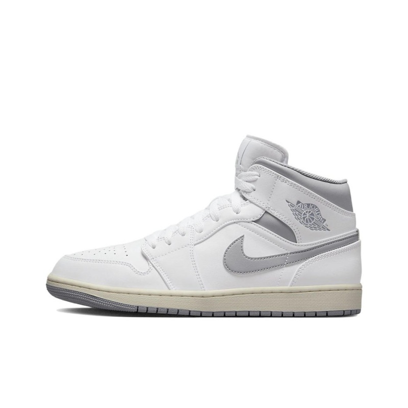 Air Jordan 1 Mid 'White/Vintage Grey' Мужские