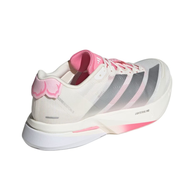 Adidas Adizero Boston 13 'Core White Silver Metallic Clear Pink' Мужские