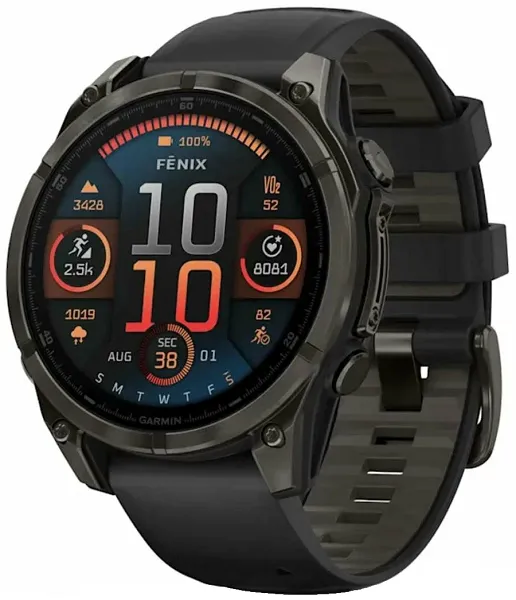 Garmin Fenix 8 47mm Amoled Sapphire Carbon Gray DLC Titanium