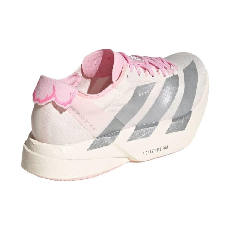 Adidas Adizero Adios Pro 4 'Core White / Silver Metallic / Clear Pink' Женские