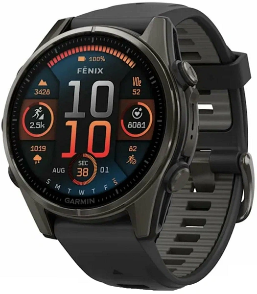 Garmin Fenix 8 43mm Amoled Sapphire Carbon Gray DLC Titanium