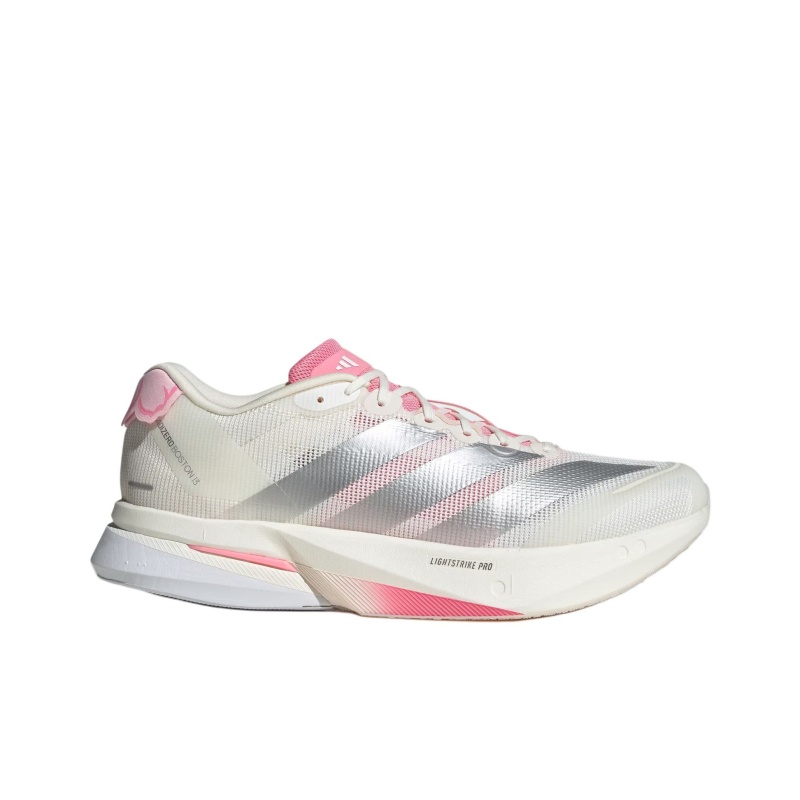 Adidas Adizero Boston 13 'Core White Silver Metallic Clear Pink' Мужские
