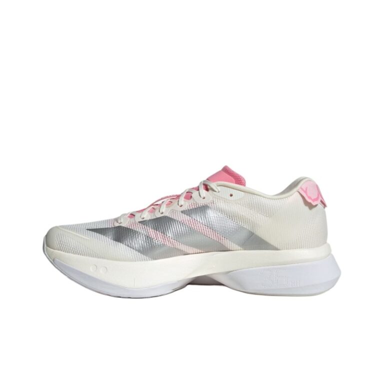 Adidas Adizero Boston 13 'Core White Silver Metallic Clear Pink' Мужские