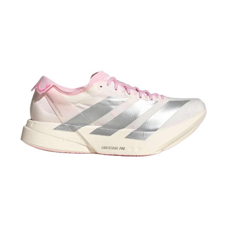 Adidas Adizero Adios Pro 4 'Core White / Silver Metallic / Clear Pink' Женские