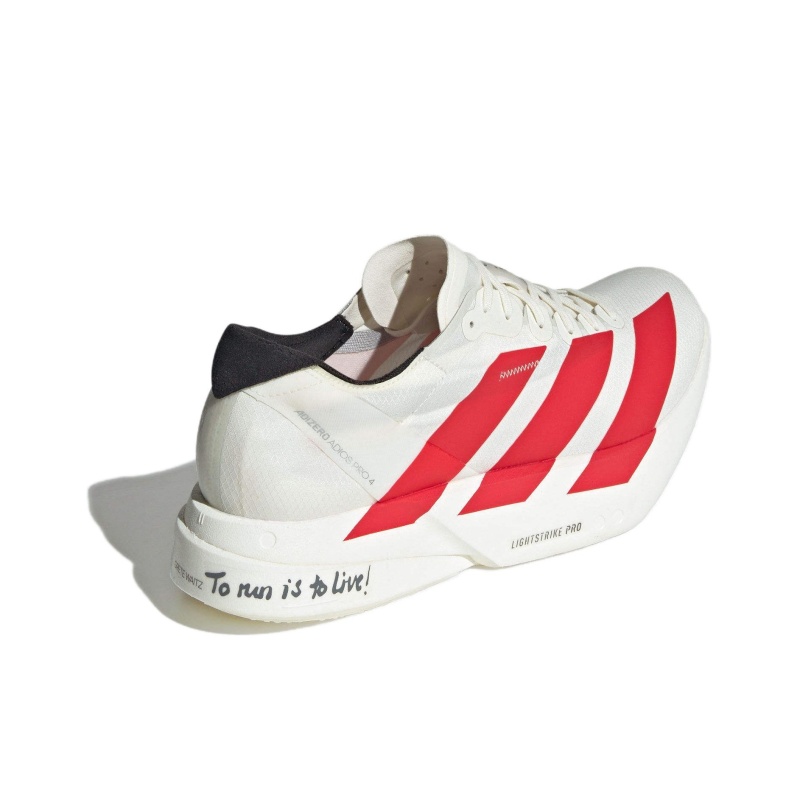 Adidas Adizero Adios Pro 4 'Off White / Better Scarlet / Core Black' Мужские